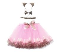 Jupe Plissee Fille Jupe Hiver Tutu Double Tulle Collection Animaux Robe De Spectacle
