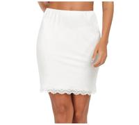 Jupe PlisséE- Jupe Midi Jupe Courte Nuisette sous-VêTements Jupe éLastique Jupon à Bretelles Jupe en Dentelle