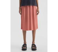 Jupe plissée midi en jersey taille élastiquée femme QS Orange 44