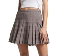 Jupe plissée Superdry, Vintage Pink Check, XS - Femme XS