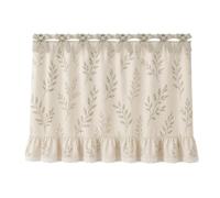 Jupe Poêle Pratique, Motif Feuillage, 78 × 55 Cm | Riau Four avec Nouettes, Accueillant, Housse Cuisinière avec Bord En ntelle, pour Cuisine