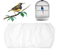 Jupe pour cage à oiseaux, protecteur en nylon réutilisable, filet attrape-oiseaux cage perroquets | pour pinson inséparable, cacatoès ninfa mina, intérieur et extérieur, visite vétérinaire