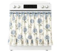 Jupe pour cuisinière | Housse Cuisine Rustique Coton Mélangé 77 X 55 Cm,Jupe de four drapée Déco cuisine,Pour Maison Appartement Chalet Hôtel Intérieur Pendaison Crémaillère Fête Fin