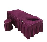 Jupe pour table de massage Jupe de lit épaisse for Salon beauté, Table Massage, couvre-lit, drap thérapie SPA, avec trou(Color 5,80x190cm)