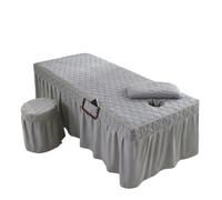 Jupe pour table de massage Jupe de lit épaisse for Salon beauté, Table Massage, couvre-lit, drap thérapie SPA, avec trou(Color 7,80x190cm)