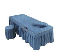 Jupe pour table de massage Jupe de lit épaisse for Salon beauté, Table Massage, couvre-lit, drap thérapie SPA, avec trou(Color 1,80x190cm)