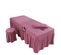 Jupe pour table de massage Jupe de lit épaisse for Salon beauté, Table Massage, couvre-lit, drap thérapie SPA, avec trou(Color 3,80x190cm)