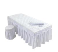 Jupe pour table de massage Jupe de lit épaisse for Salon beauté, Table Massage, couvre-lit, drap thérapie SPA, avec trou(Color 9,80x190cm)