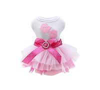 Jupe respirante pour chien et chat - Printemps - Été - Pour petits chiens - Rose - Taille XS