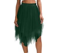 Jupe Rouge Femme Chic Pirate Tulle Steampunk Deguisement Pirate Sequin Courte Années Vogue Jupe Longue Tulle Femme Rio 80 Annee Malefique Costume Bresil pour FêteXL