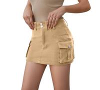 Jupe Sexy Femme- Jupe Mi Longue Plissée Droite Courte Casual pour Idéale Au Quotidien pour L'éTé Et L'Automne À Porter avec des Hauts AjustéS Et des Baskets Danse