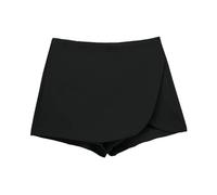 Jupe Short Bain Femme avec Short Intégré Shorty Maillot de Bain Taille Haute Bas de Maillot Couvrant pour Plage Piscine Tissu Extensible Séchage Rapide Coupe Confortable Natation Aquagym Vacances