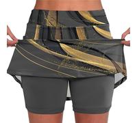 Jupe Short Femme Chic Élégant Jupeshortfemme Plissées Jupe Short Courte Femme Jupe 2024 New Jupes Tennis Golf Entraînement Sports Pantskirts Randonnée Short Femme Sexy Chic Jupe Gris XL