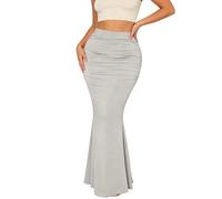 Jupe Short Femme Chic- Jupe Plissee Femme Taille Haute Moulante Vintage en Maille Stretch Amincissante avec Ourlet Plissé pour Une SoirÉe Élégante Skirt Fête