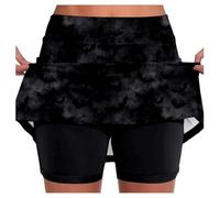 Jupe Short Femme Imprimé Halloween Avec Short IntéGré Taille Haute Rétro | Jupe de Sport Grande Taille pour Yoga Tennis et Course à Pied Randonnée Cyclism Quotidien et Saisons Printemps-été