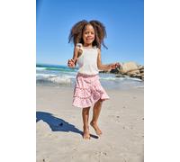 Jupe short fille en jersey rose pâle 14A