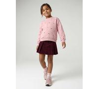 Jupe short fille plissée bordeaux 12A