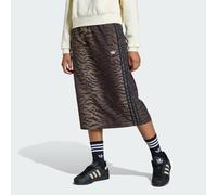 JUPE SLIM EN SERGÉ À MOTIF INTÉGRAL Night Brown 9-10A