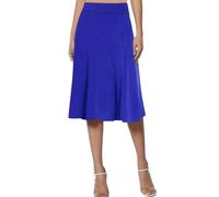 Jupe Taille Haute Femme Sexy, UPE Mi-Longues-Jean Grande Taille Femme Couleur Pure Classique Skirts Basique éTé De Mode Midi Longueur Genou Dress Polyvalent Jupes pour Travail d'affaires