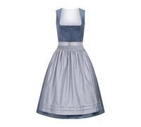 Jupe traditionnelle 2025 pour femme Dirndl avec bretelles, corset médiéval 2 Total War Kingdoms, bleu, S