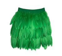 Jupe Trapeze Femme VêTements De ScèNe EuropéEns Et AméRicains pour Courte à Plumes Demi-Jupe