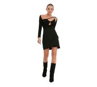 Jupe Trendyol - TWOAW20ET0094 - Mini Jupe Black Anelop Femme 42