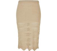 Jupe tricot crochet 3/4 femme Urban Classics Beige 2XL