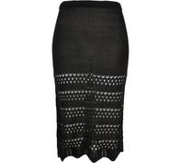 Jupe tricot crochet 3/4 femme Urban Classics Noir 5XL