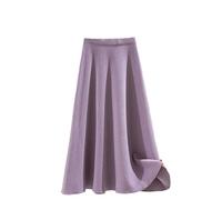 Jupe Tricotée Mi-Longue - Automne Et Hiver Jupe Tricotée Trapèze Pour Femme Jupe De Bureau Sexy Tricoté Chaud Jupes Chaudes Confortables Dames Taille Haute Élégante Jupe Longue Party Club Jupe