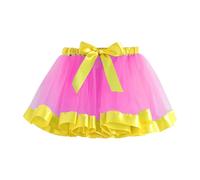 Jupe Tulle Enfant Fille en Bas Tutu Princesse Jupe Moelleux Doux Tulle Ballet Fête d'anniversaire Jupon Party Robe de Filles Princesses Ballet Tutu Jupes 3-8 ans Pas Cher