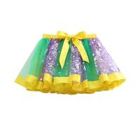 Jupe Tulle Enfant Fille en Bas Tutu Princesse Jupe Moelleux Doux Tulle de Ballet de Danse Fête d'anniversaire Jupon Party Robe de Filles Princesses Ballet Tutu Jupes 3-8 ans Pas Cher