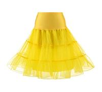 Jupe Tulle Femme - Costume Carnaval ; Tutu Femme, Deguisement Carnaval Robe Princesse, Déguisement Année 80 Vintage Jupes Glamour Unique - Music Festival Costume Jaune L