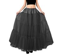 Jupe Tulle Femme Tutu Jupe Jupes Femme De Toutes Saisons - Longue Volante sans Armature avec Jupon Mi-Volant