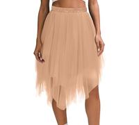 Jupe Tulle Longue Hippie Steampunk Fete Chic Deguisement Malefique Femme Hiver Tulle Sequin Strass Jupe Noir Soiree Pirate Fête Costume De Noel Femme Compatible avec FestivalXXL