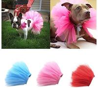 Jupe tutu en dentelle pour petit chien - Robe tutu de princesse - Vêtements pour animaux de compagnie - Vêtements et accessoires pour animaux de compagnie (rouge)