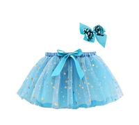 Jupe Tutu en Tulle Enfant Jupe Bouffante Fille Dentelle Chic Pas Cher Jupe Fille Princesse Tutu Danse Classique Fille Jupe Tutu À Paillettes Étoile de Ballet Jupes Deguisement Fille Tutu