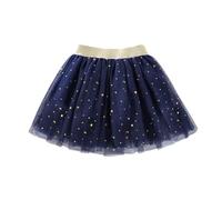 Jupe tutu en tulle pour enfant avec imprimé pailleté - Jupe de fête pour fille de 1 à 10 ans, Marine, 12-24 mois