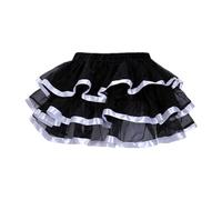 Jupe tutu en tulle pour femme - Robe Dirndl des années 50 - Pour carnaval, fête, rockabilly, ballet, mini jupe élastique - Robe de soirée - Costume rétro - Robe de ballet - Jupe de danse, Blanc., XXL