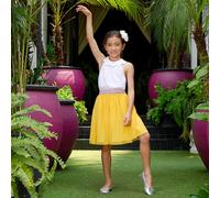 Jupe tutu été voile clochette jaune 9/10A