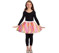 Jupe Tutu Fille Tulle 3 Couches Danse 2-7 Ans Multicolore Ballet Carnaval déguisement Arc-en-Ciel Joyeuse fête