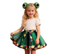 Jupe Tutu Imprimée Animaux avec Bandeau Grenouille pour Fille Idéale Fêtes Spectacles Danse Ballets Événements Festifs #1218F