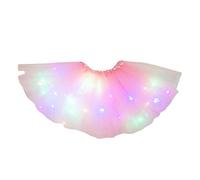 Jupe tutu LED pour femme - Costume d'ange - Costume de carnaval - Étoiles - Paillettes - Jupon rétro des années 50 - Ballet - Jupe de danse - Robe de bal - Rockabilly - Pour carnaval, fête, Halloween,