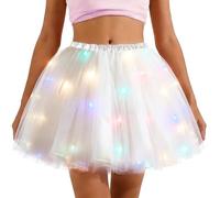 Jupe Tutu Lumineuse LED, Costume de fée Ange en résille pour Party