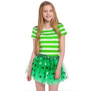 Jupe tutu pour la Saint-Patrick pour filles et adolescentes, costume de fête irlandaise, Vert, 3-8 ans