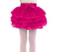 Jupe tutu pour tout-petits, tulle fixe, jupe étagée, jupe de fête princesse, jupe superposée pour petites filles de 1 à 10 ans, Rose, 2-3 ans
