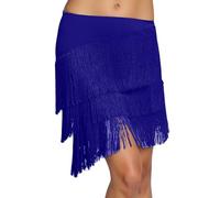 Jupes à paillettes pour femme avec ourlet asymétrique - Mini jupe bohème - Costume de carnaval - Jupe fluide et scintillante - Jupe trapèze décontractée, 02#_bleu, M