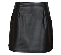 Jupes courtes femmes Noisy May NMPROOF HW PU SKIRT Noir EU M