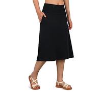 Jupes de bain pour femme avec leggings de 66 cm, longueur midi modeste, bas à jupe longue, maillot de bain avec poches zippées