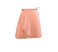 Jupes de ballet for femmes, jupes en mousseline à lacets, jupes de danse, justaucorps for filles et adultes, jupes d'entraînement de ballet, mini-jupes de danse Pour Filles Et Femmes(Orange,L Height 1