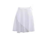 Jupes de ballet for femmes, jupes en mousseline à lacets, jupes de danse, justaucorps for filles et adultes, jupes d'entraînement de ballet, mini-jupes de danse Pour Filles Et Femmes(White,XL Height 1
